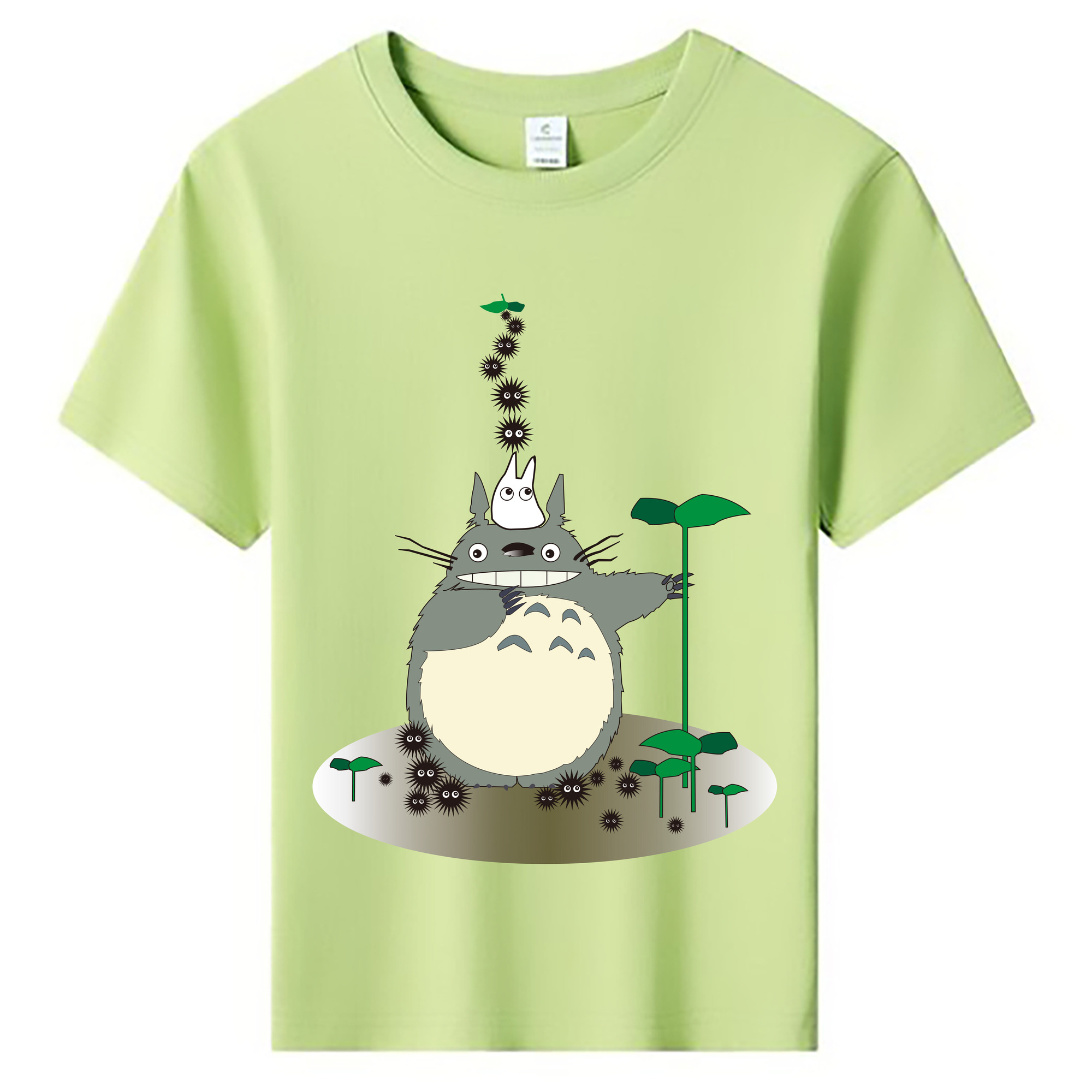 （画像用） となりのトトロ 草壁メイ 草壁サツキ My Neighbor Totoro Satsuki Kusakabe Mei Kusakabe 綿100％キッズTシャツ（フロントプリント）